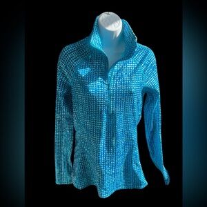 Under Armour Bright Blue Fitted Pull Over M